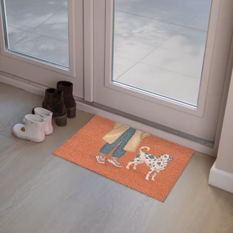 Deurmat - Persoon - Hond - Dieren - Illustratie - Modern — 8
