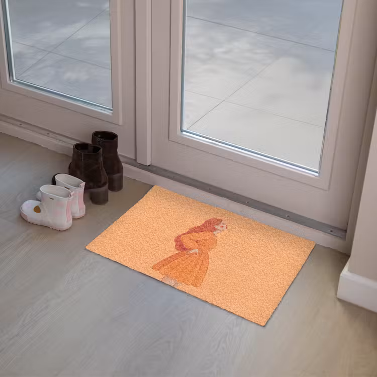 Deurmat - Vrouw - Profiel - Mensen - Modern - Oranje — 8