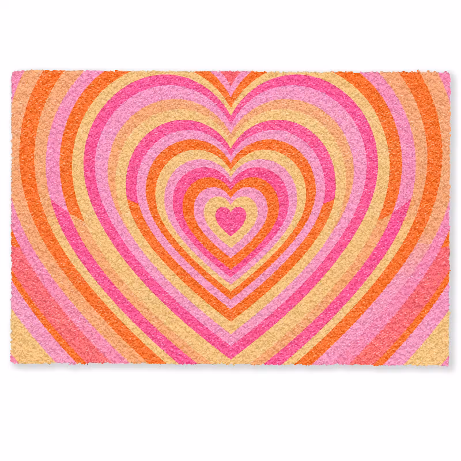Deurmat - Hart - Concentrisch - Abstract - Liefde - Kleurrijk — 1