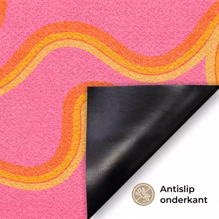 Deurmat - Abstract - Golvende lijnen - Modern - Kleurrijk — 6