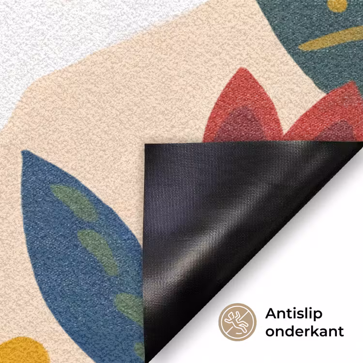 Deurmat - Mensen - Dienblad - Eten - Modern - Kleurrijk — 6