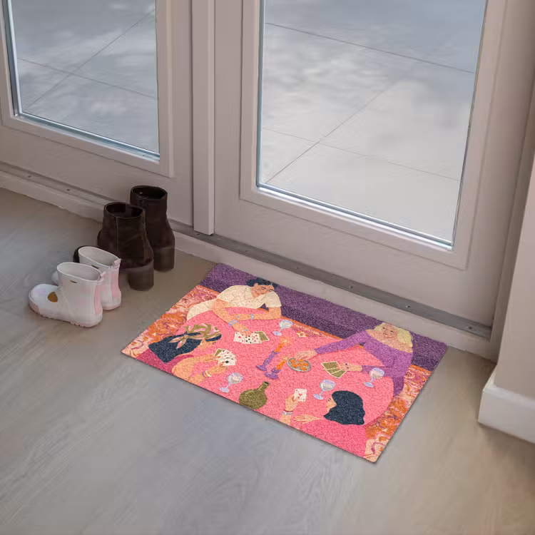 Deurmat - Mensen - Kaartspel - Interieur - Modern - Kleurrijk — 8