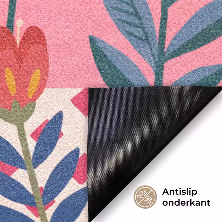 Deurmat - Vrouw - Cocktail - Bloemen - Modern - Roze — 6