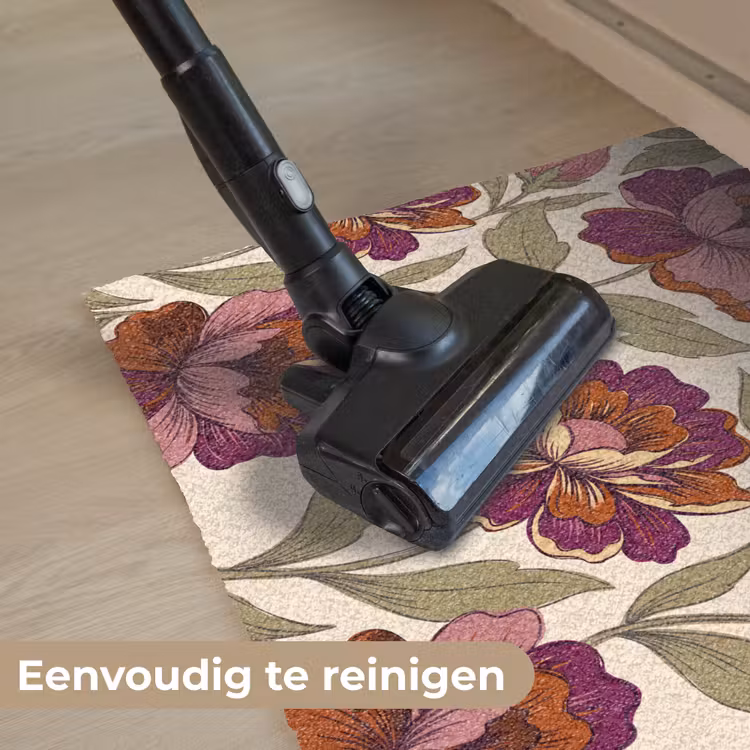 Deurmat - Bloemen - Patroon - Natuur - Modern - Paars — 9