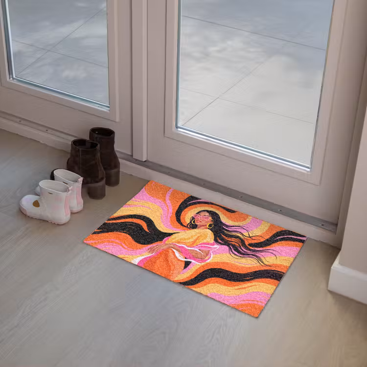 Deurmat - Vrouw - Zonnebril - Abstract - Kleurrijk — 8