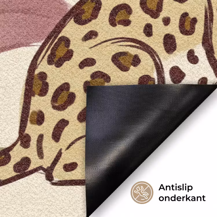 Deurmat - Dieren - Kat - Jungle - Illustratie - Beige — 6