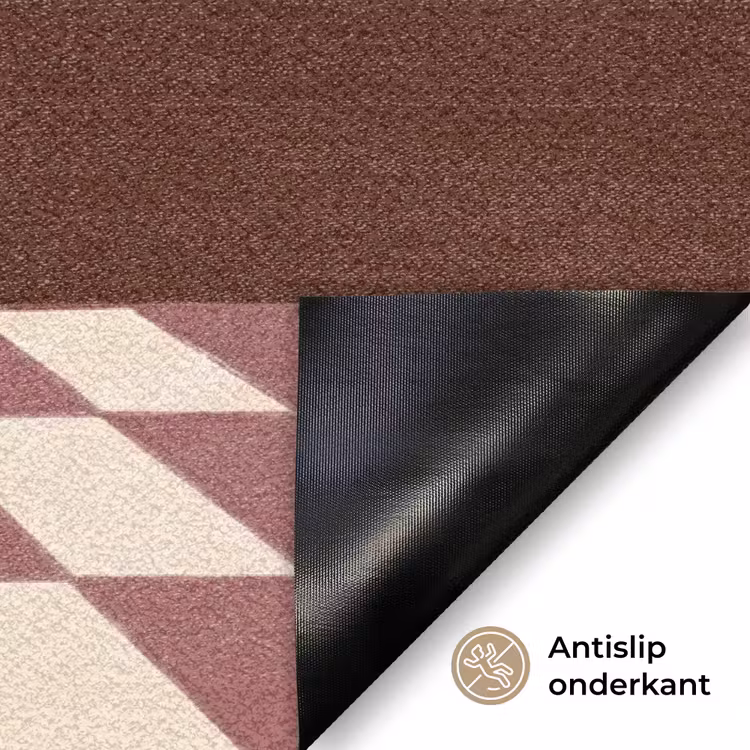 Deurmat - Mens - Hond - Dieren - Abstract - Roze — 6