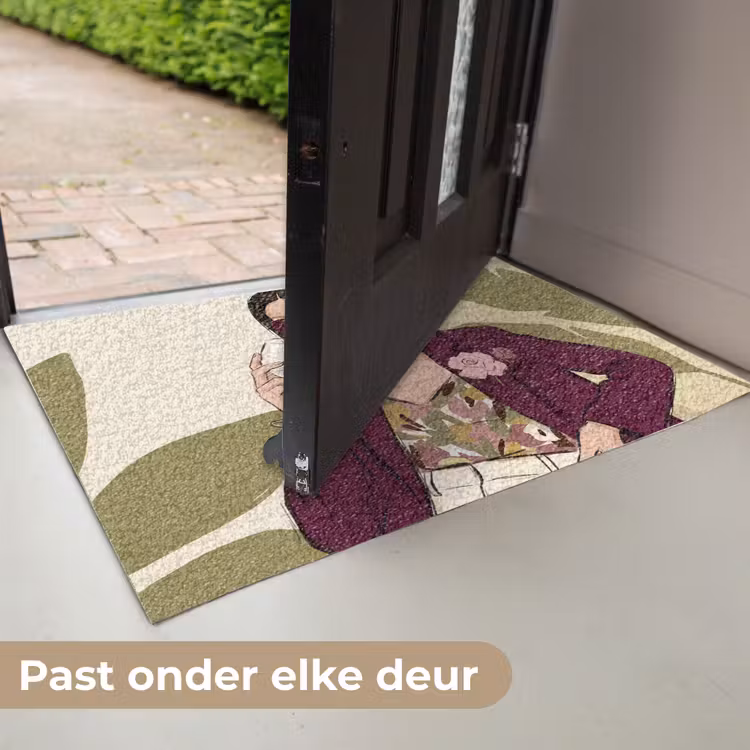 Deurmat - Vrouw - Wijn - Portret - Mode - Modern — 7