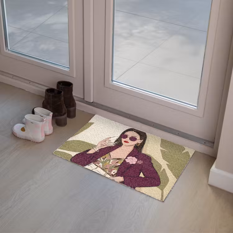 Deurmat - Vrouw - Wijn - Portret - Mode - Modern — 8