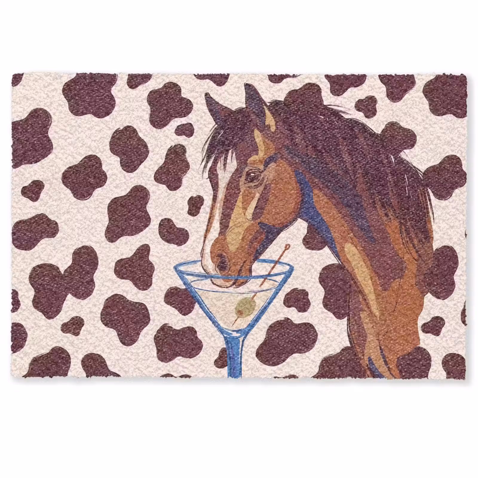 Deurmat - Paard - Martini - Dieren - Abstract - Bruin — 1