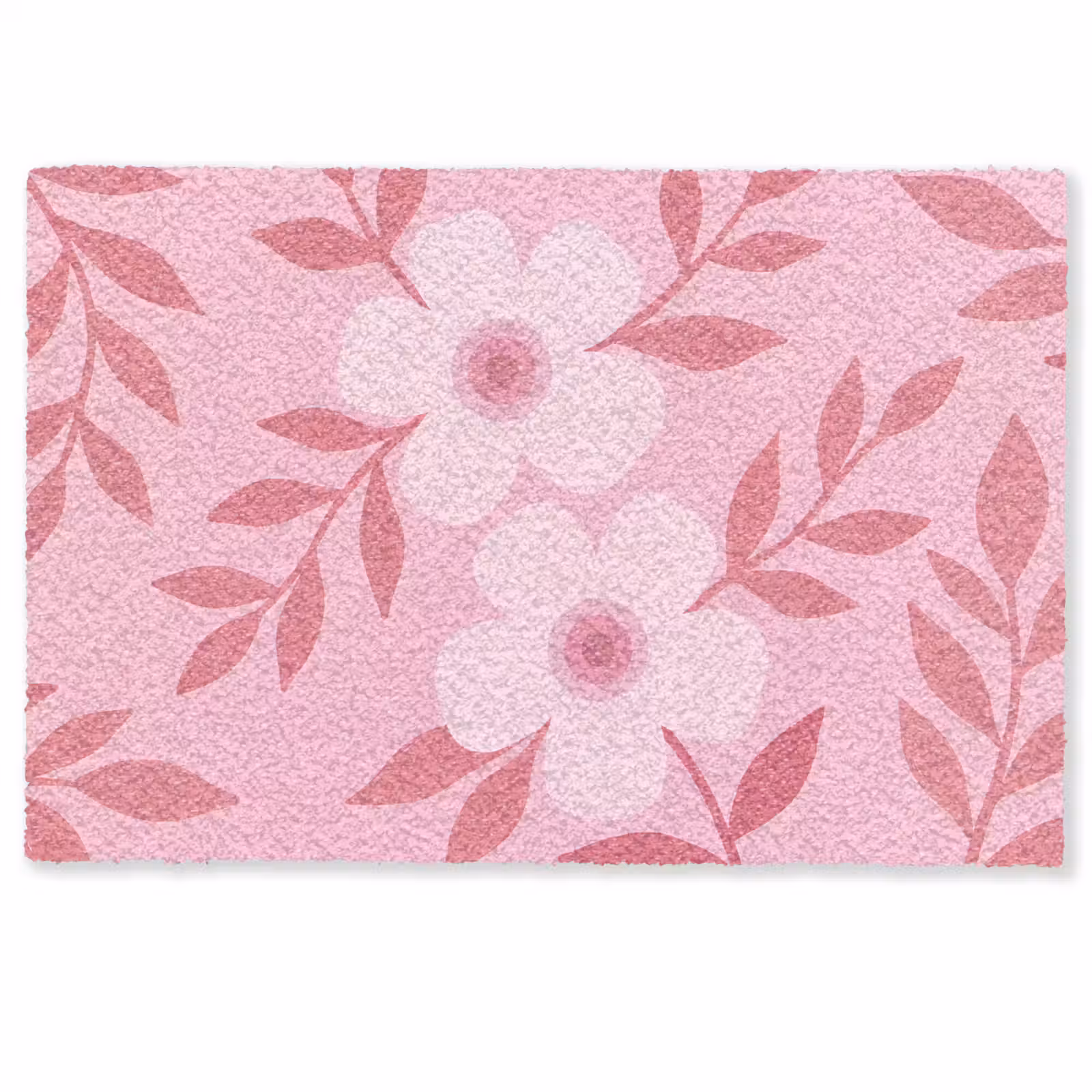 Deurmat - Bloemen - Abstract - Modern - Roze - Natuur — 1