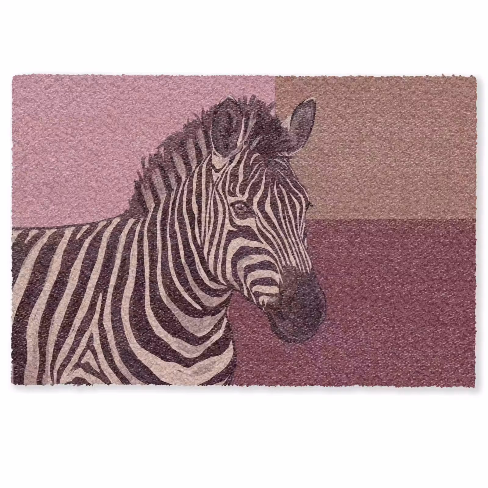 Deurmat - Dieren - Zebrahoofd - Wildlife - Modern - Bruin — 1