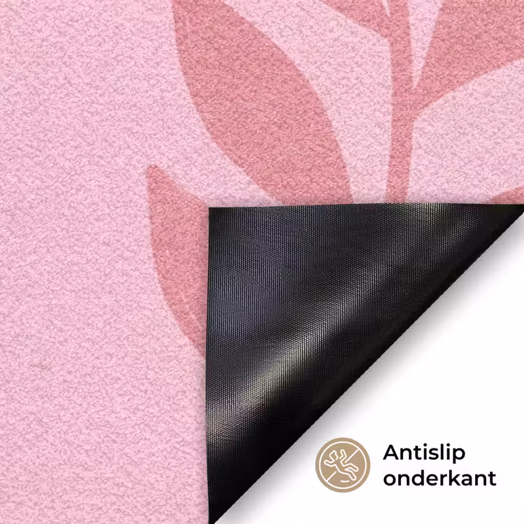 Deurmat - Bloemen - Abstract - Modern - Roze - Natuur — 6