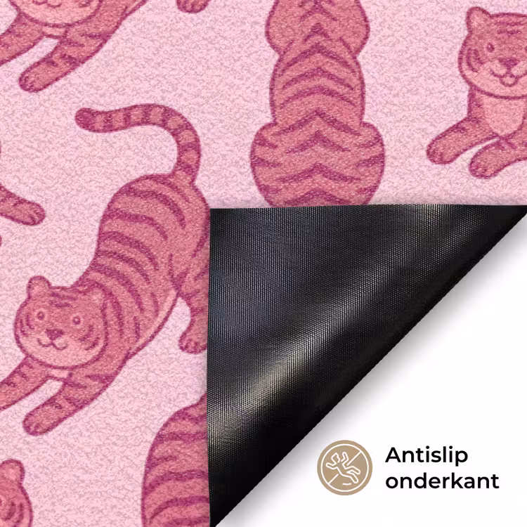 Deurmat - Dieren - Patroon - Roze - Speels - Cartoon — 6