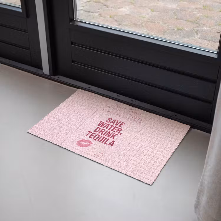 Deurmat - Humor - Drank - Tekst - Roze — 2