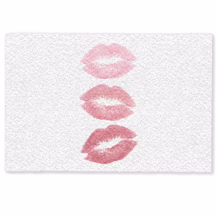 Deurmat - Lippen - Kusafdruk - Roze - Modern - Abstract — 1
