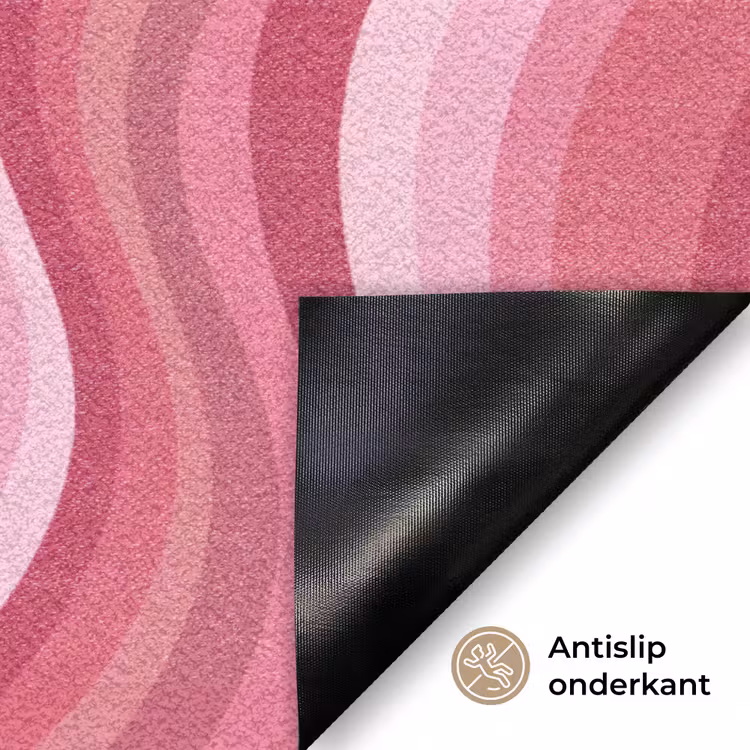 Deurmat - Ster - Golvend - Abstract - Roze — 6