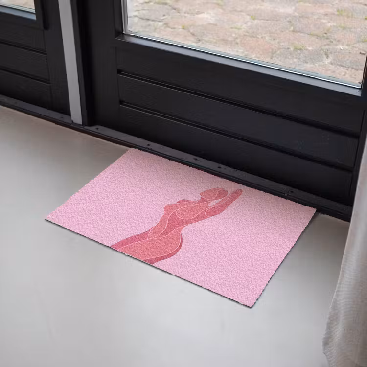 Deurmat - Vrouw - Lichaam - Abstract - Roze — 2