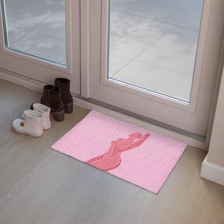 Deurmat - Vrouw - Lichaam - Abstract - Roze — 8