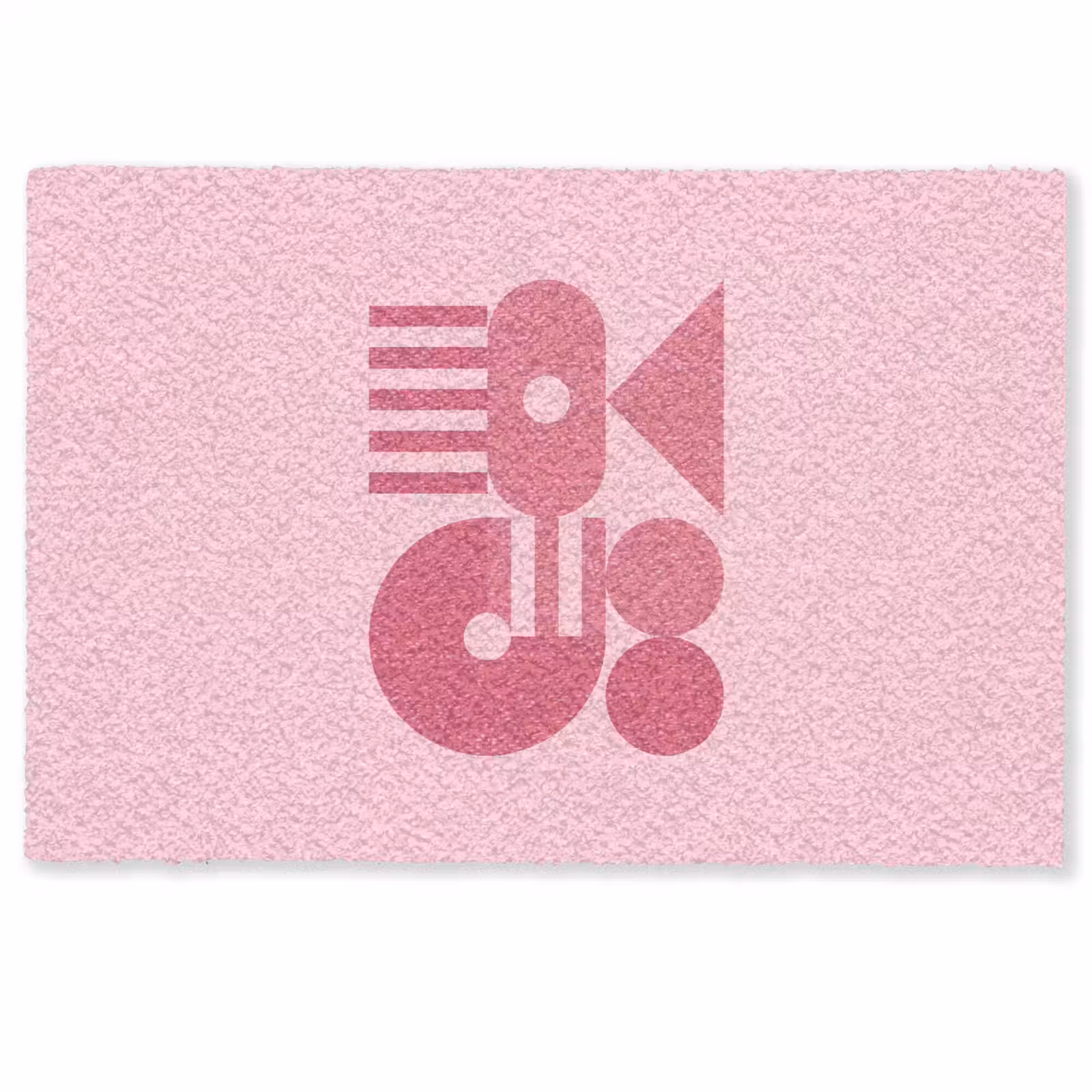 Deurmat - Abstract - Geometrisch - Vormen - Roze — 1