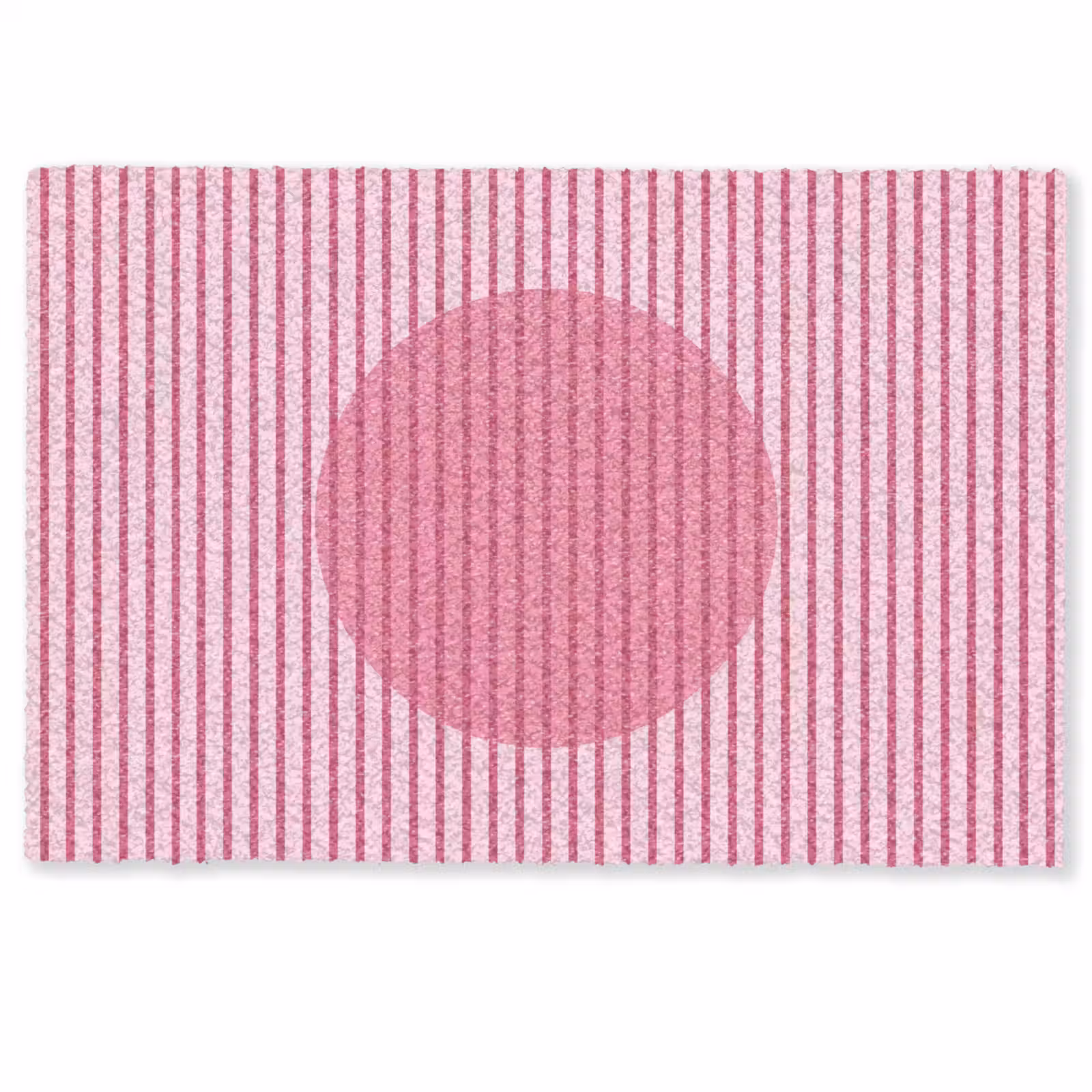 Deurmat - Abstract - Strepen - Ovaal - Roze - Modern — 1