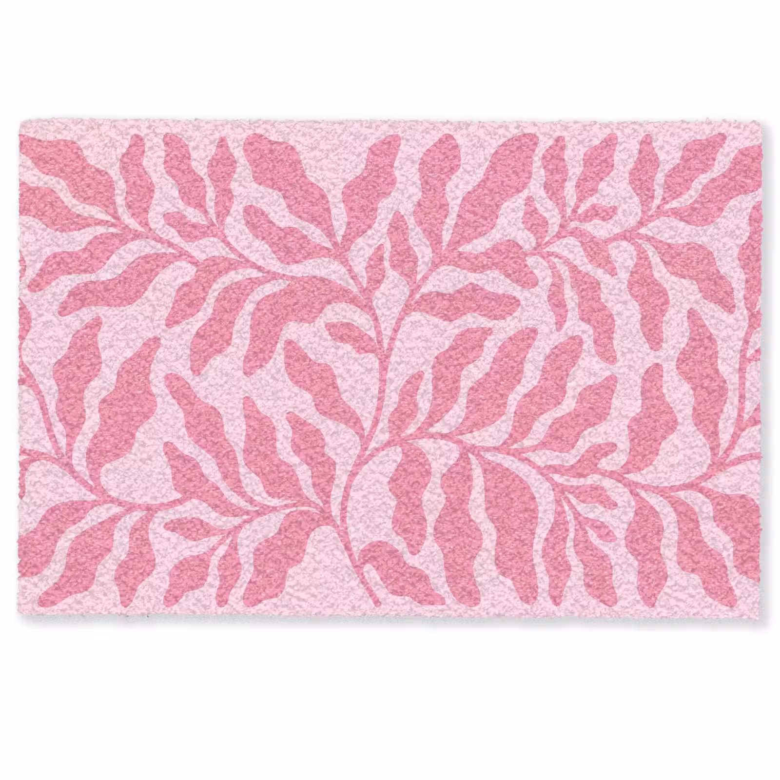 Deurmat - Planten - Organisch - Abstract - Modern - Roze — 1