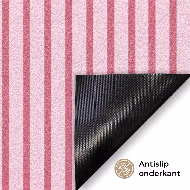 Deurmat - Abstract - Strepen - Ovaal - Roze - Modern — 6