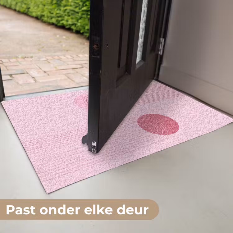 Deurmat - Vormen - Lijnen - Minimalistisch - Roze — 7