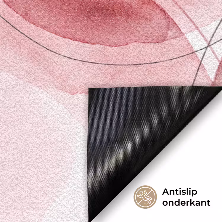 Deurmat - Abstract - Cirkels - Modern - Roze - Kunst — 6