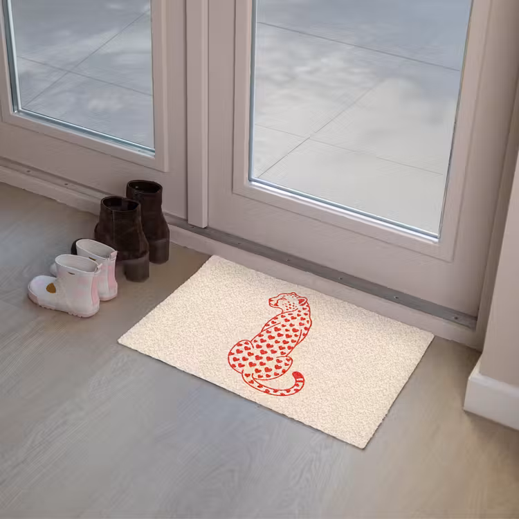 Deurmat - Kat - Harten - Dieren - Modern - Rood — 8
