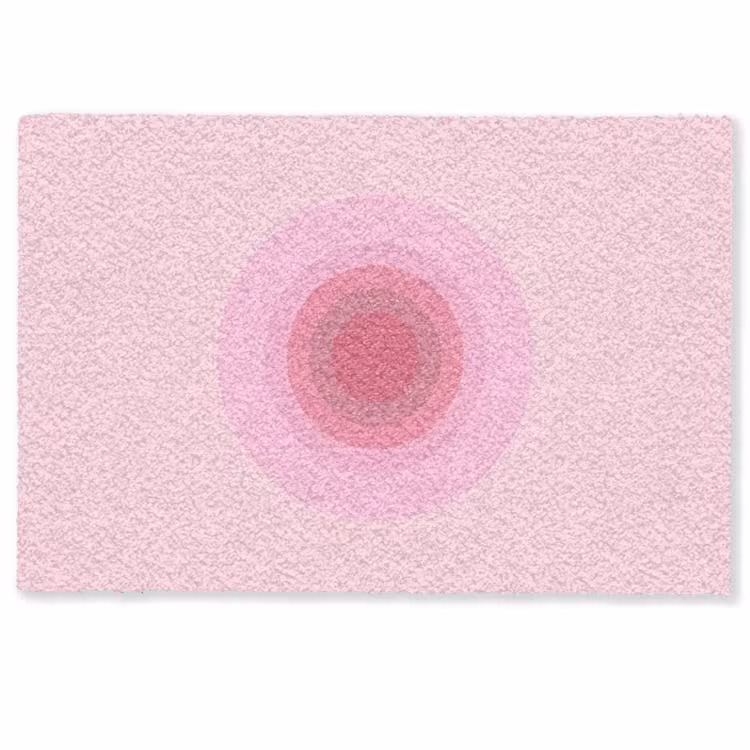 Deurmat - Patroon - Cirkels - Abstract - Roze - Modern — 1