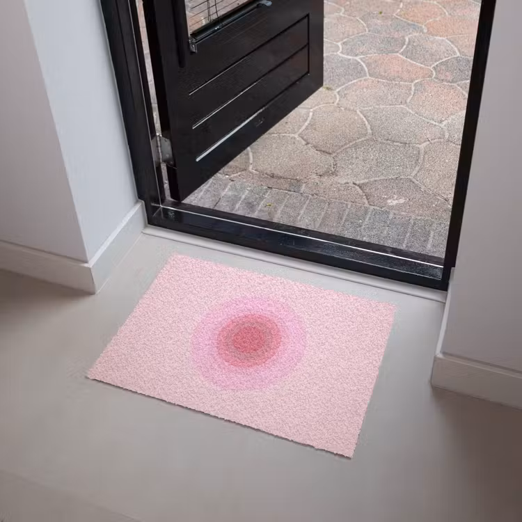 Deurmat - Patroon - Cirkels - Abstract - Roze - Modern — 4