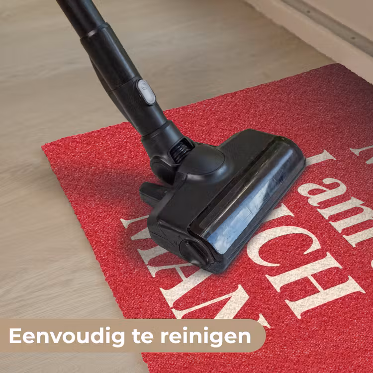 Deurmat - Tekst - Rijkdom - Motivatie - Rood - Modern — 9