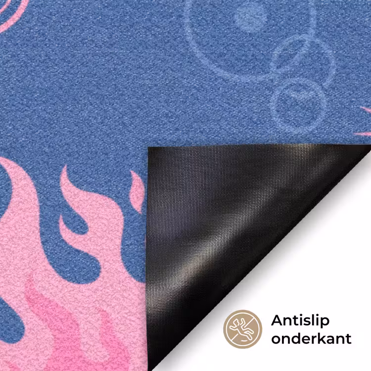 Deurmat - Danseres - Vlammenrok - Abstract - Roze - Blauw — 6