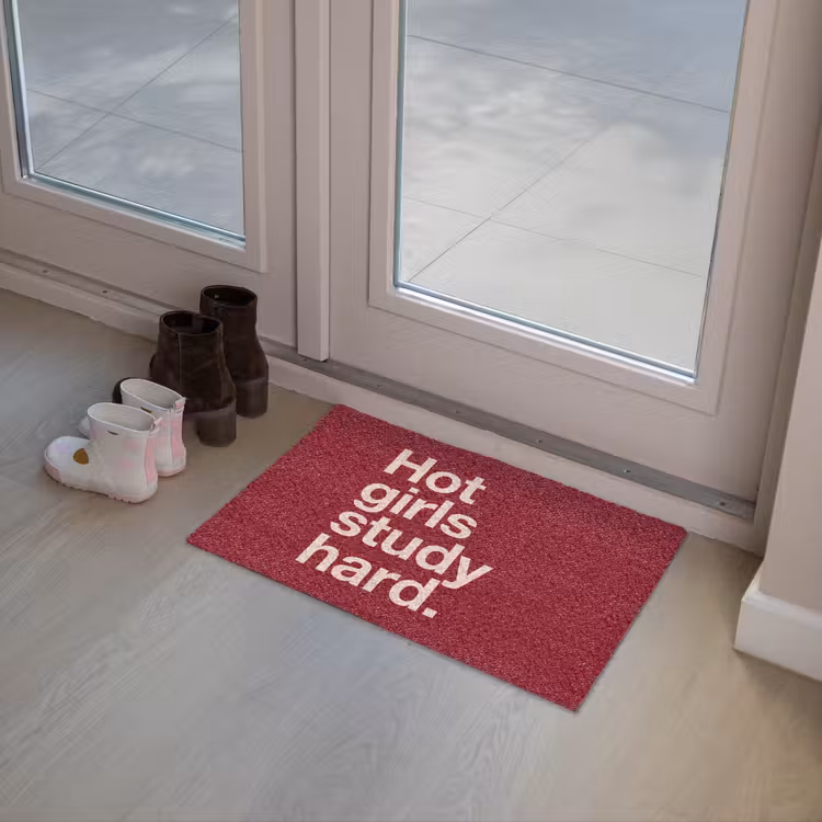 Deurmat - Tekst - Studie - Motivatie - Modern - Rood — 8