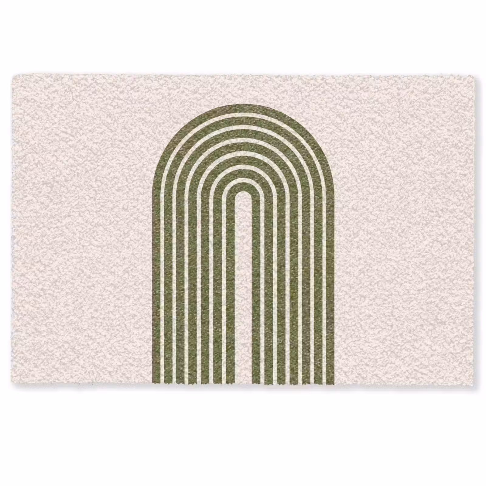 Deurmat - Abstract - Bogen - Modern - Groen - Kunst — 1