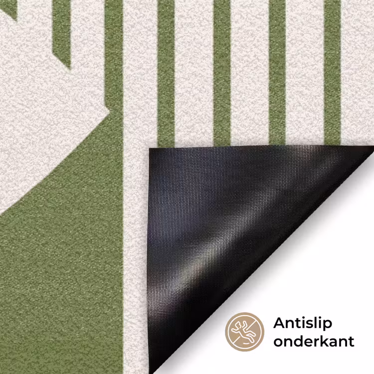 Deurmat - Abstract - Oog - Strepen - Modern - Groen — 6