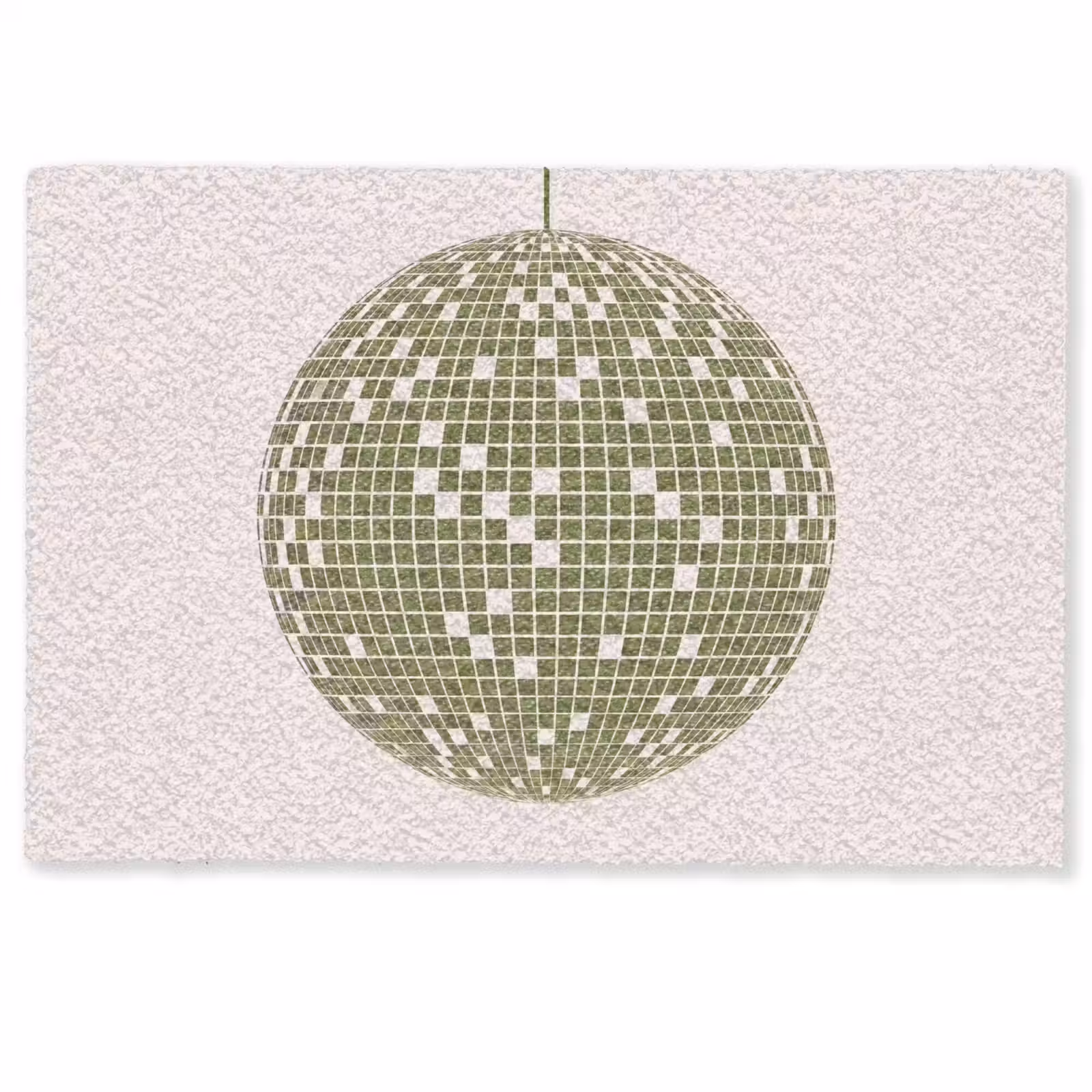 Deurmat - Disco - Bal - Groen - Abstract - Modern — 1