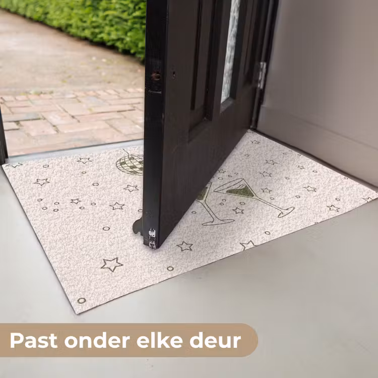 Deurmat - Feest - Disco - Drank - Illustratie - Groen — 7