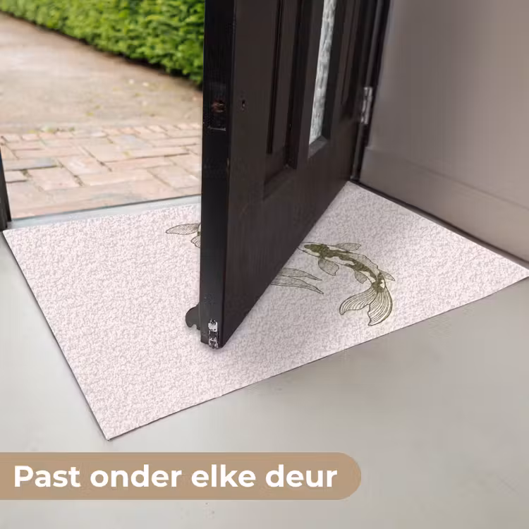 Deurmat - Vis - Zwemmend - Groen - Abstract - Dieren — 7