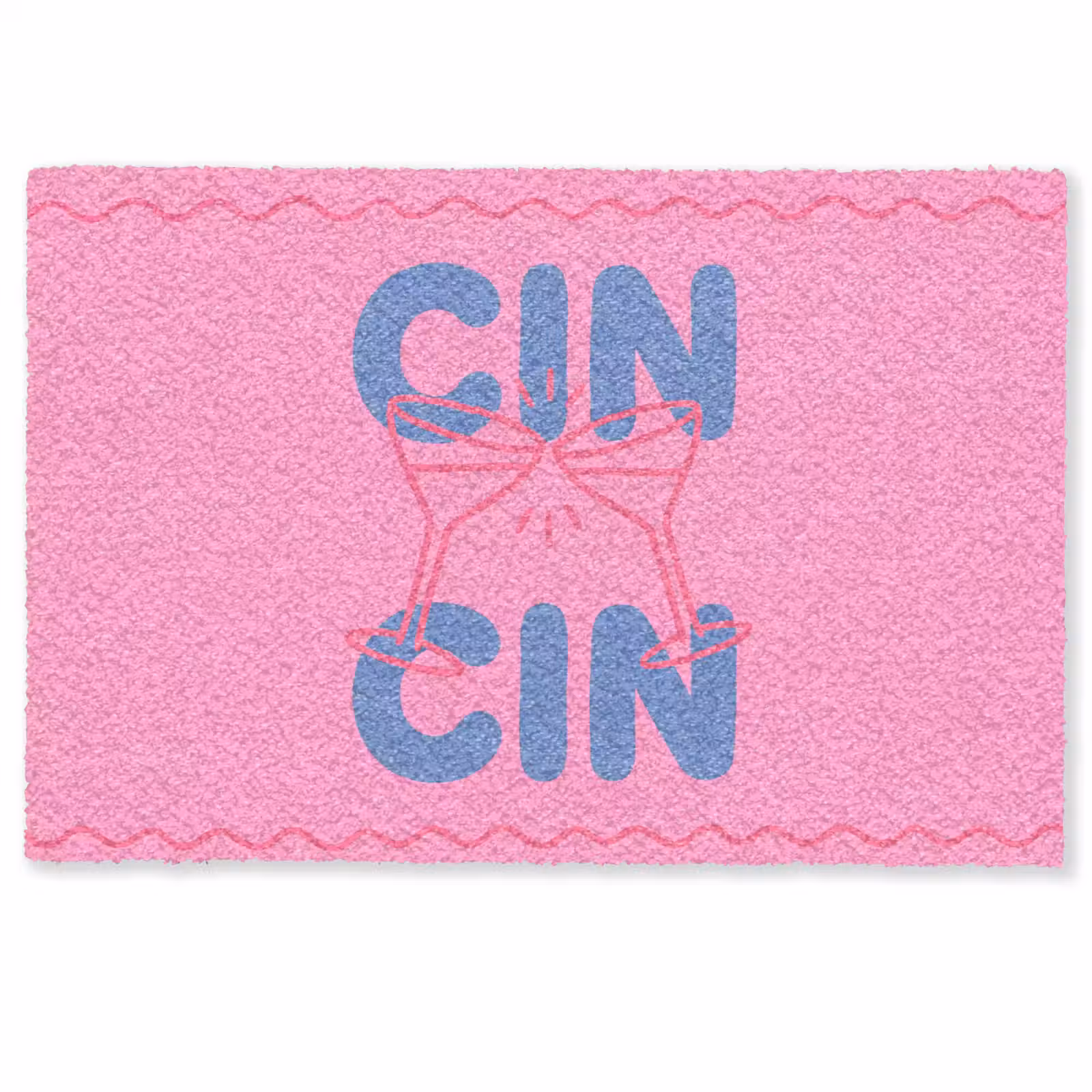 Deurmat - Drank - Glazen - Proost - Modern - Roze — 1