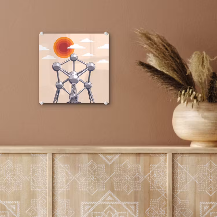 Glas schilderij - Architectuur - Geometrie - Stad - Modern - Grijs — 6