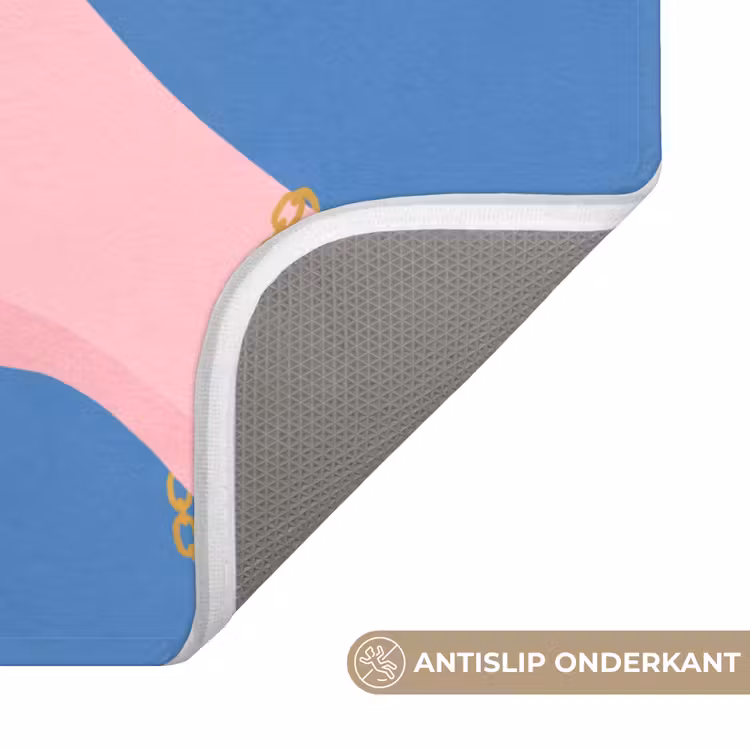 Wc Mat - Vrouw - Glas - Abstract - Roze - Blauw — 3