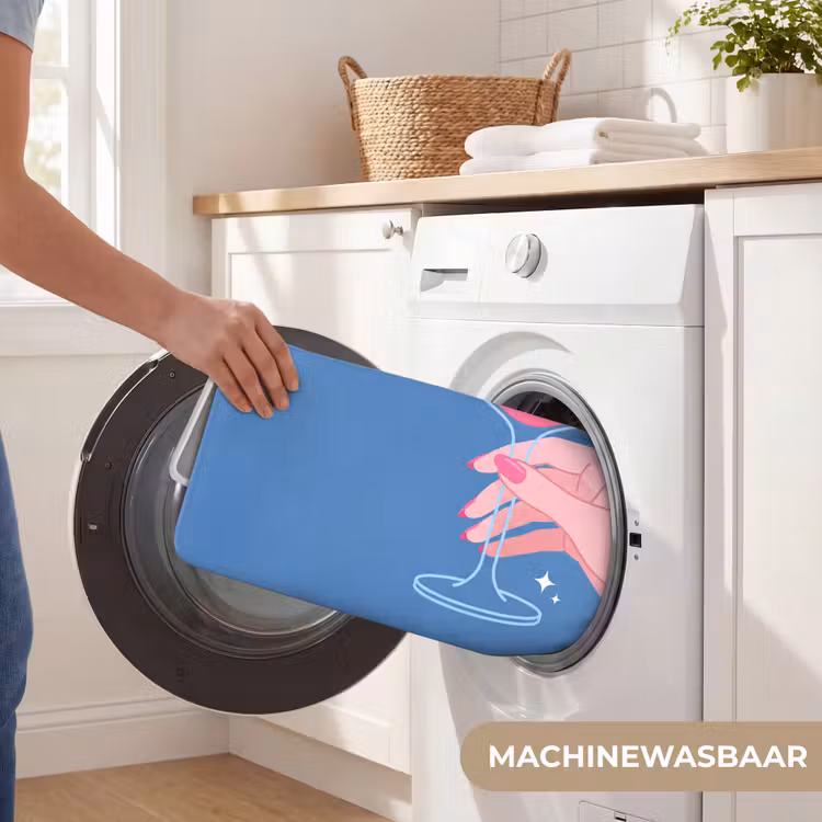Wc Mat - Vrouw - Glas - Abstract - Roze - Blauw — 5