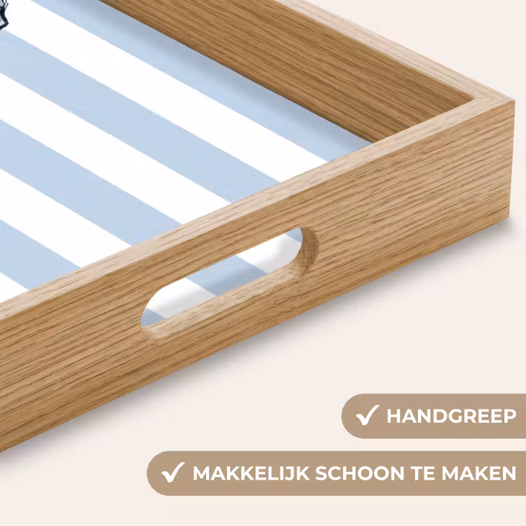 Dienblad - Vis - Oceaan - Illustratie - Blauw - Strepen — 5