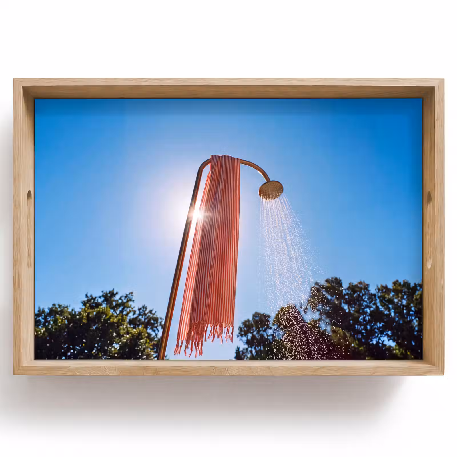 Dienblad - Douche - Water - Zomer - Blauw — 1