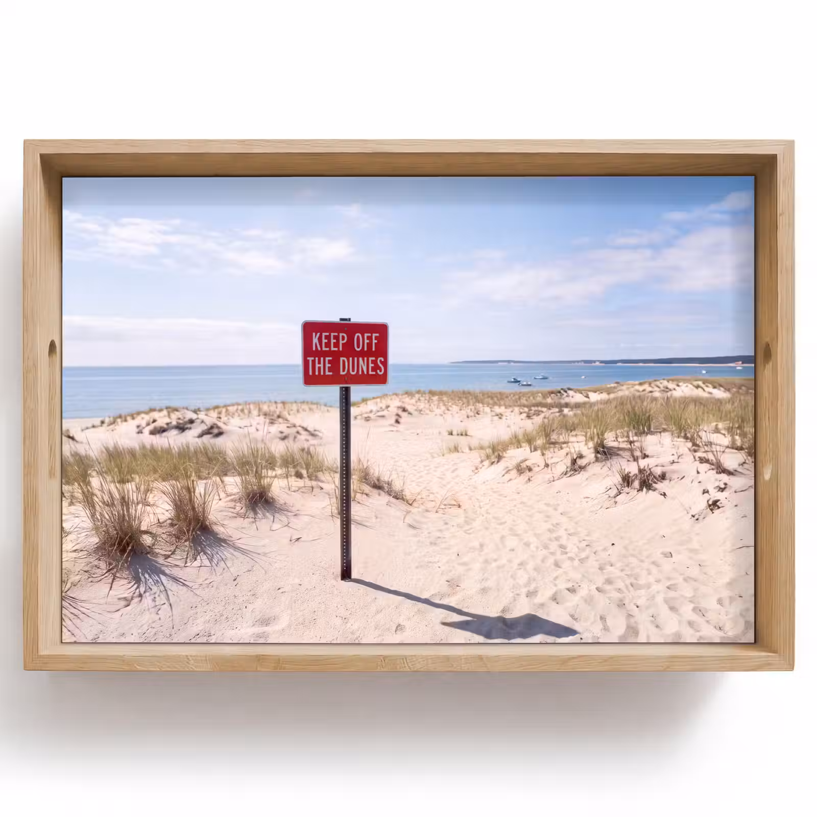 Dienblad - Duin - Bord - Kust - Landschap - Rood — 1