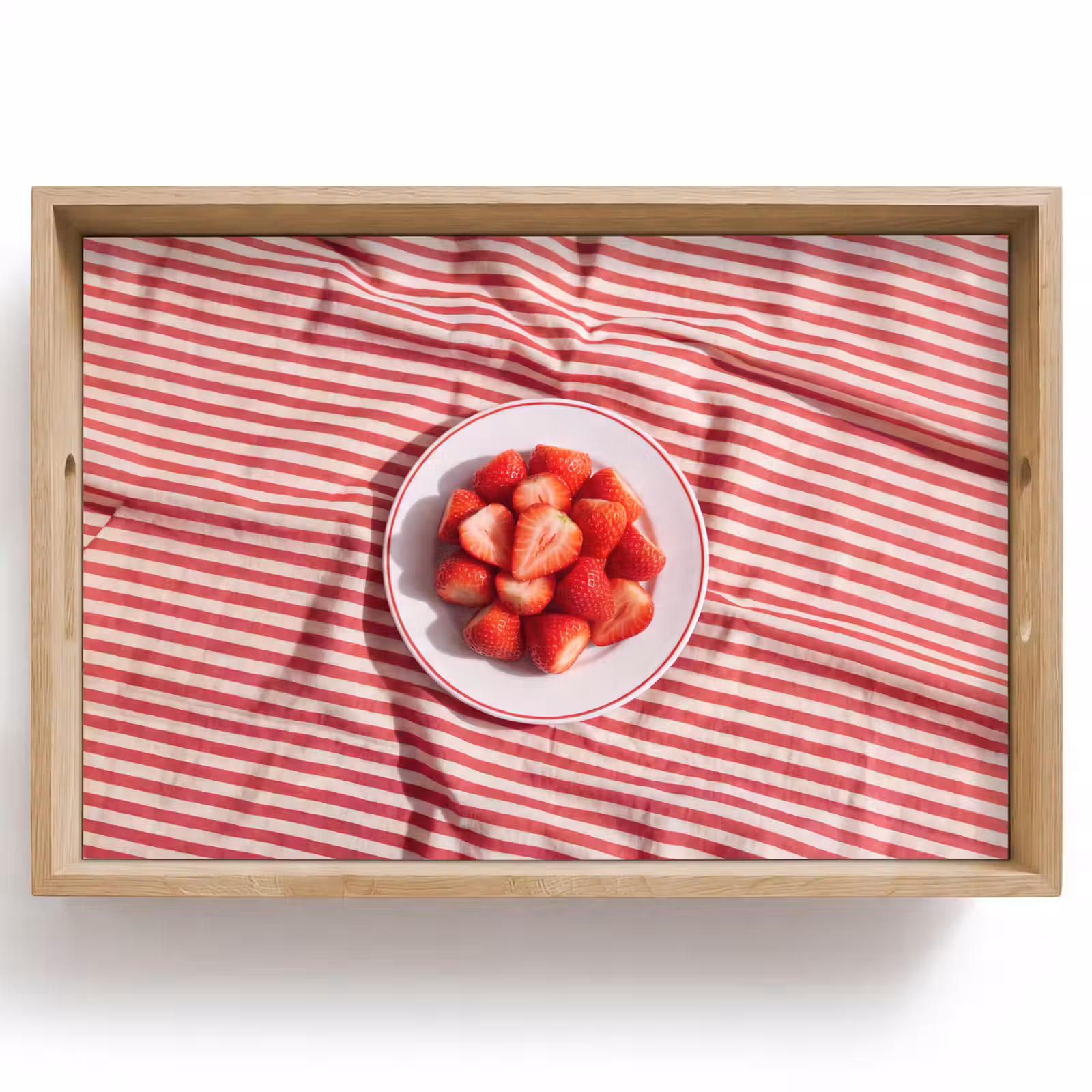 Dienblad - Eten - Aardbeien - Fruit - Zomer - Rood — 1