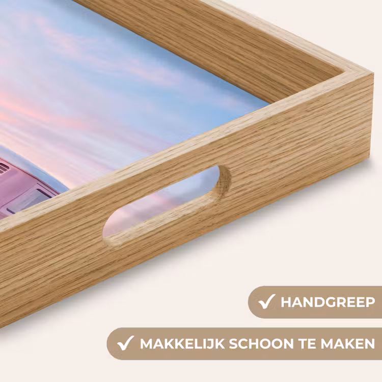 Dienblad - Busje - Strand - Surfplank - Zomer - Roze — 5