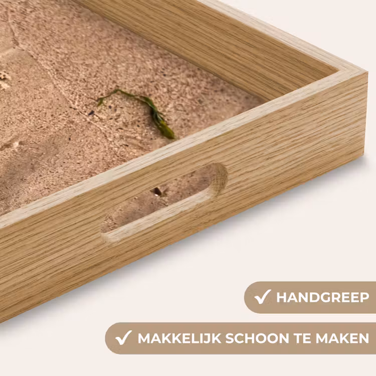 Dienblad - Dieren - Hart - Strand - Zand - Roze — 5